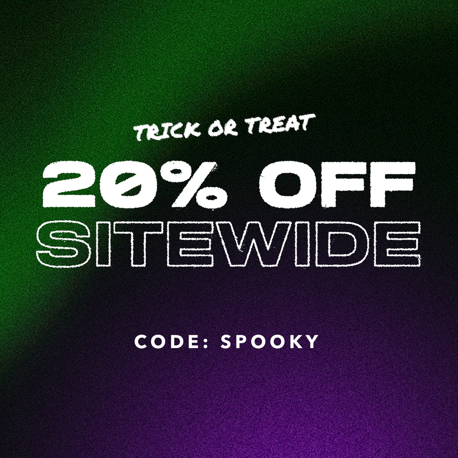 20% Off Sitewide, Code: SPOOKY